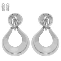 OPEN TEARDROP CLIP ON EARRINGS